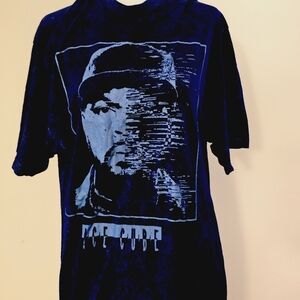 Ice Cube Women's Large Dark Blue Face Tee